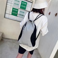 Women's Waterproof Drawstring Backpack for Sports Yoga Fitness