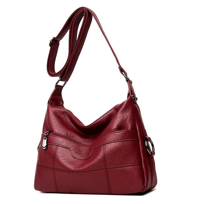 Women's Leather Shoulder Bag Tote Crossbody Bag Travel Bag