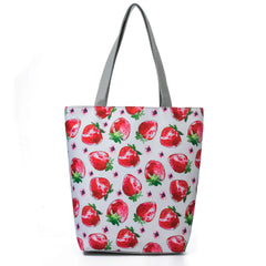 Fruit Print Child Girl Shoulder Bag Lightweight Canvas Handbag