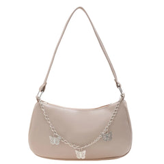 Women's Butterfly Chain Shoulder Bag Purses Casual PU Leather Hobo Bags