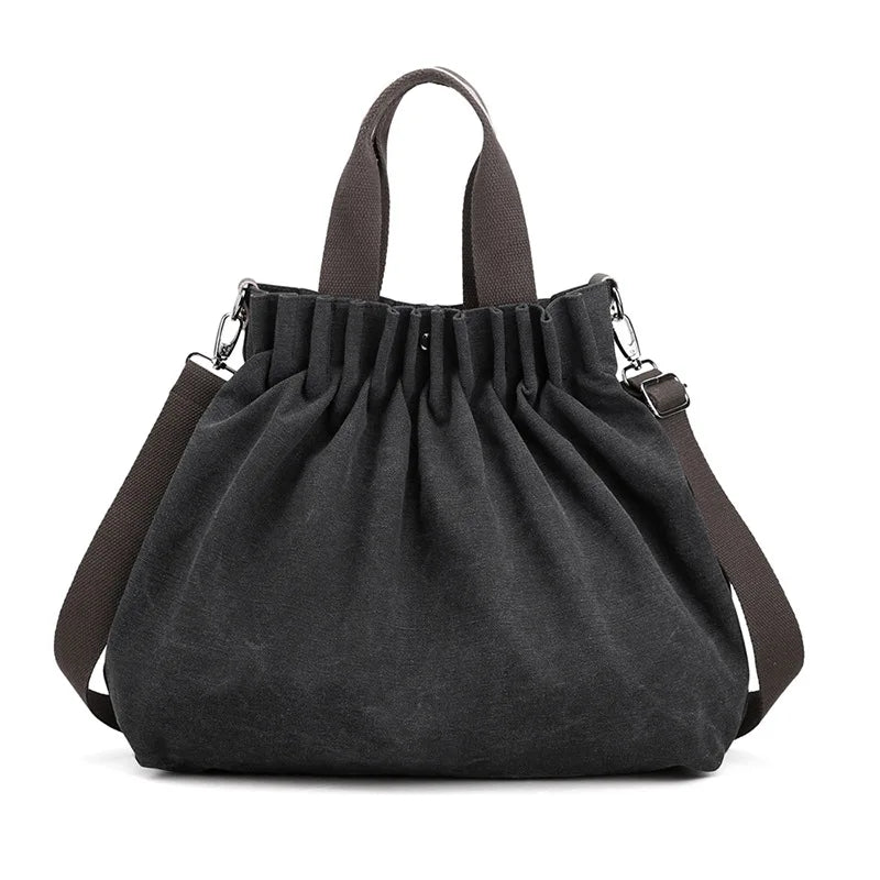 Women's Canvas Hobo Handbag Large Capacity Shoulder Bag