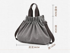 Women's Canvas Hobo Handbag Large Capacity Shoulder Bag
