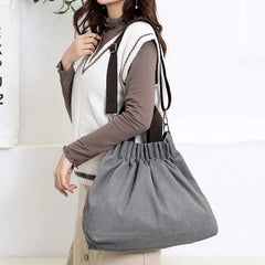 Women's Canvas Hobo Handbag Large Capacity Shoulder Bag