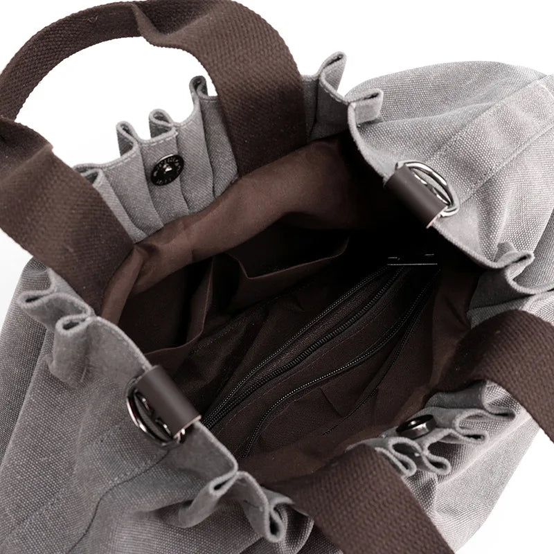 Women's Canvas Hobo Handbag Large Capacity Shoulder Bag