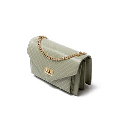 Women's PU Leather Shoulder Bag Chains Crossbody Messenger Bag