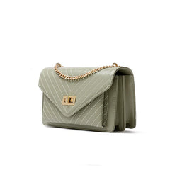 Women's PU Leather Shoulder Bag Chains Crossbody Messenger Bag