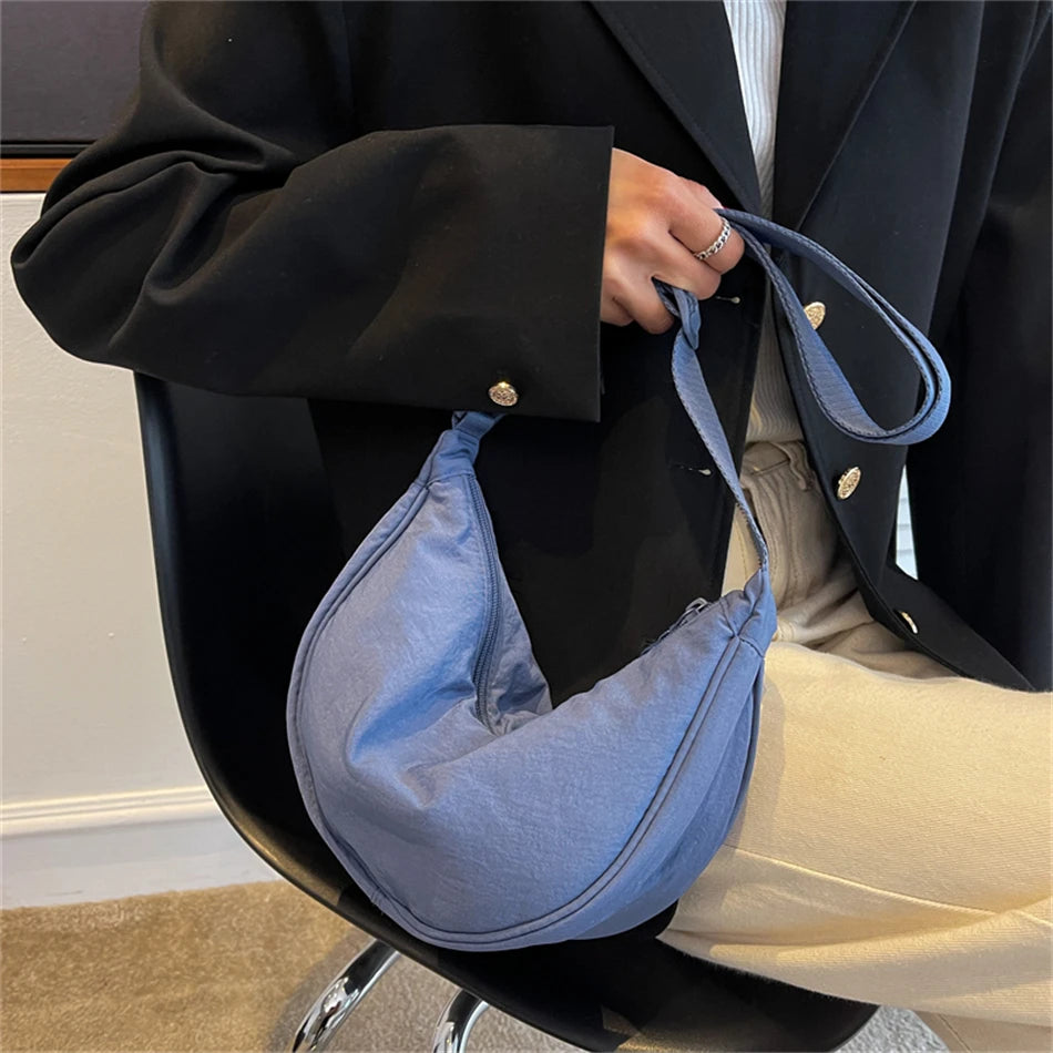 Women's Hobos Side Shoulder Bag Nylon Messenger Bags Large Capacity