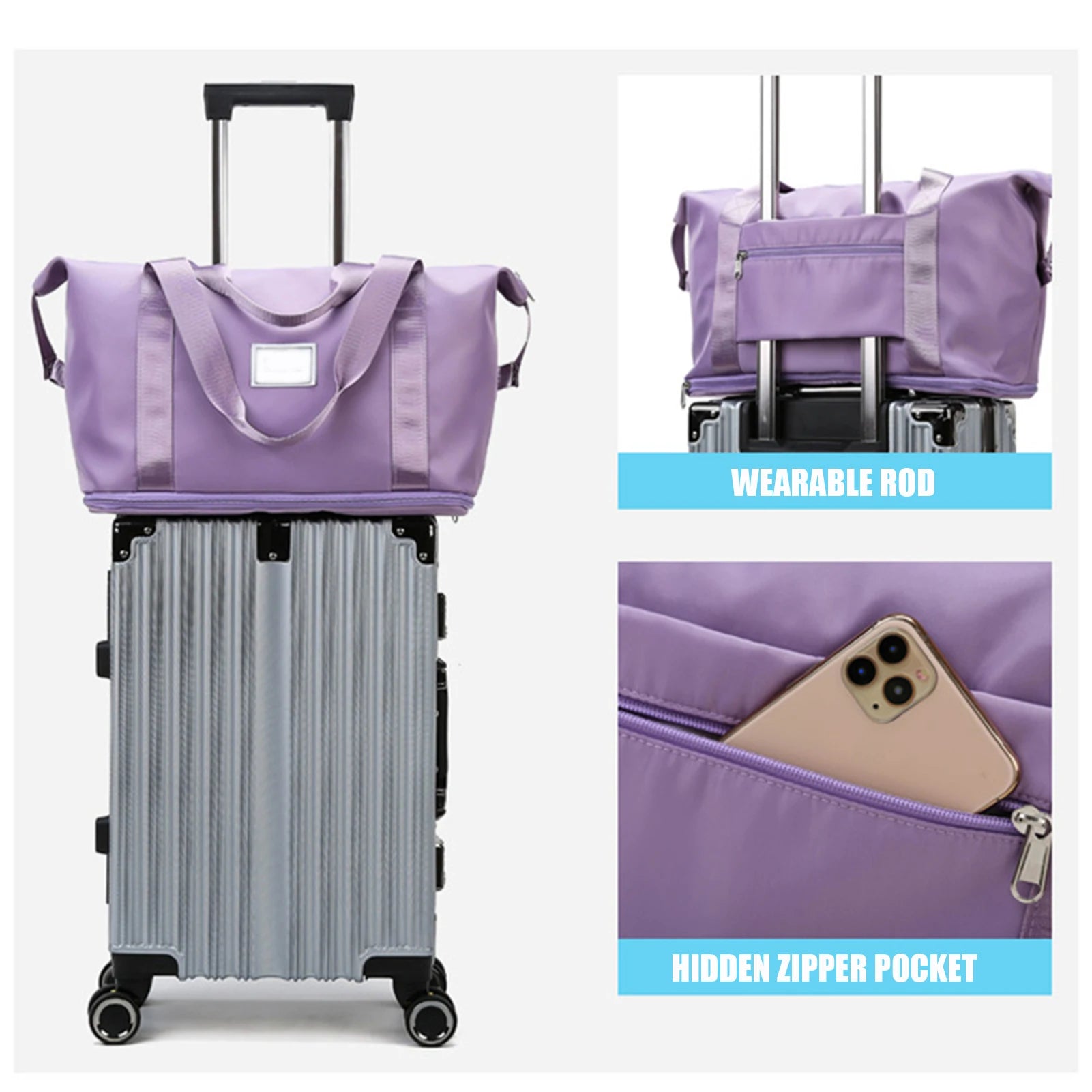 Women's Large Capacity Travel Storage Bag Outdoor Waterproof Pouch