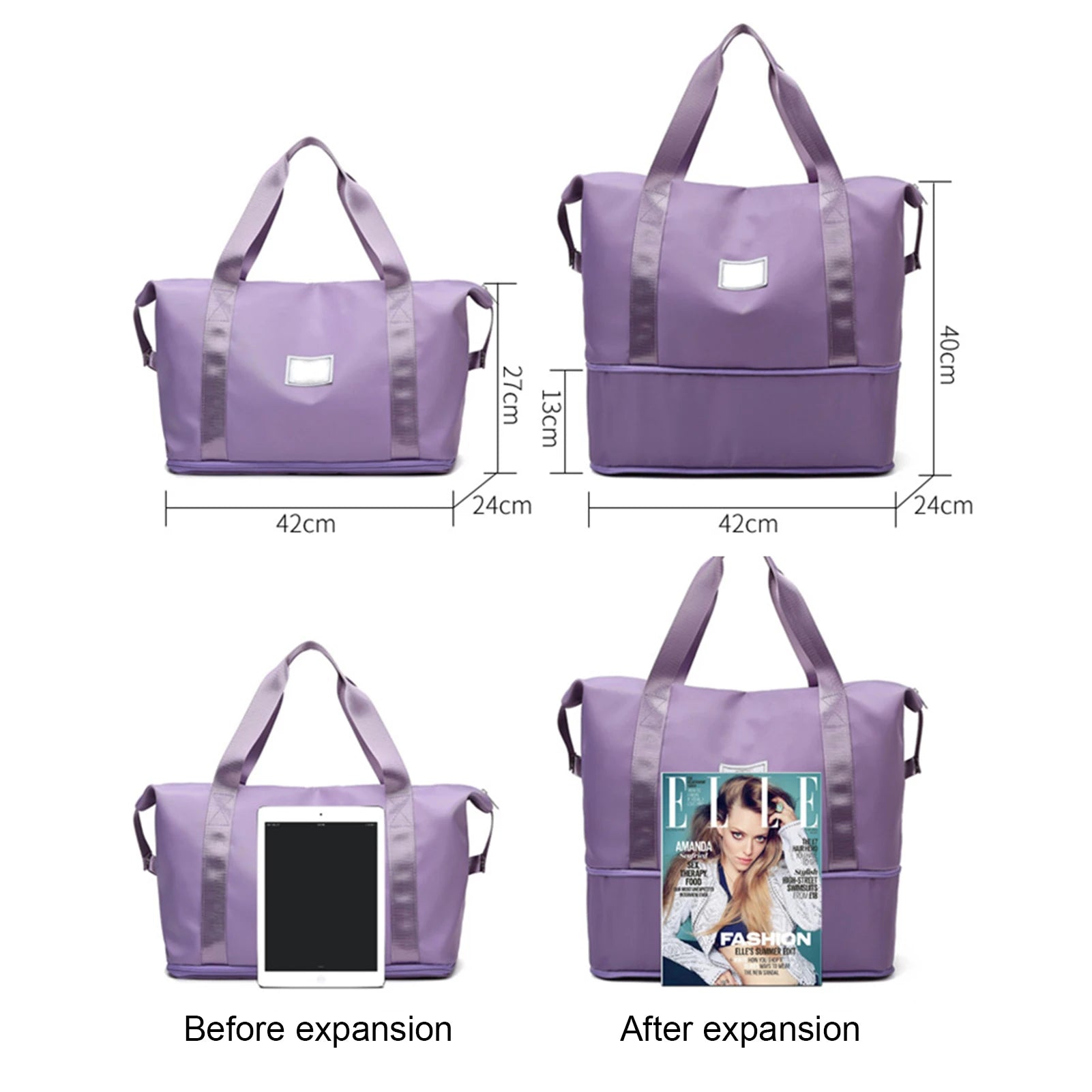 Women's Large Capacity Travel Storage Bag Outdoor Waterproof Pouch