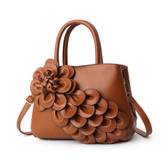 Floral Leather Tote Bag Shoulder Bag for Women Ladies Sac a main femme