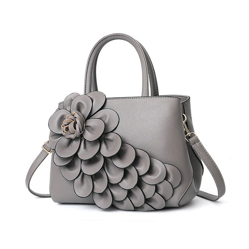 Floral Leather Tote Bag Shoulder Bag for Women Ladies Sac a main femme