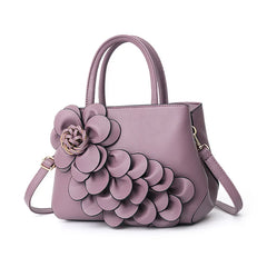 Floral Leather Tote Bag Shoulder Bag for Women Ladies Sac a main femme