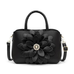 Women's Leather Handbags Flowers Tote Bag Shoulder Bags for Women