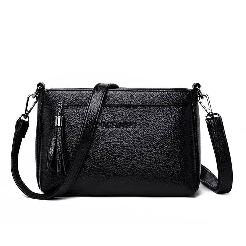 Women's Messenger Bags Crossbody Tassel Small Bags Female Leather Handbags