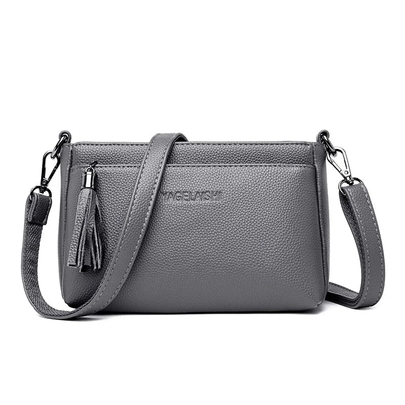 Women's Messenger Bags Crossbody Tassel Small Bags Female Leather Handbags