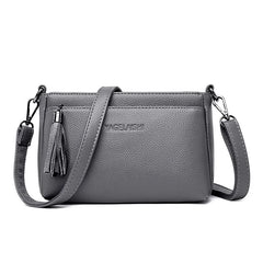 Women's Messenger Bags Crossbody Tassel Small Bags Female Leather Handbags