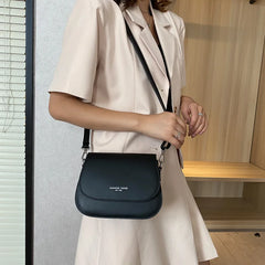 Women's Messenger Bags Wallets Small Lady Messenger Bags PU Solid Flip Shoulder