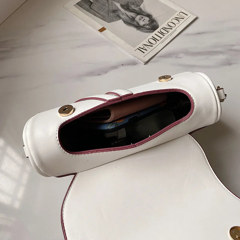 Women's Messenger Saddle Bag Retro Cossbody Handbag