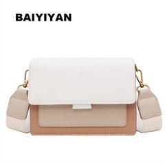 Women's PU Leather Crossbody Bag Chain Shoulder Handbag