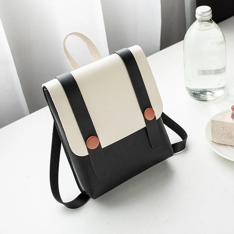 Women's Small Square Messenger Bag PU Cover Lady Mini Shoulder Bag