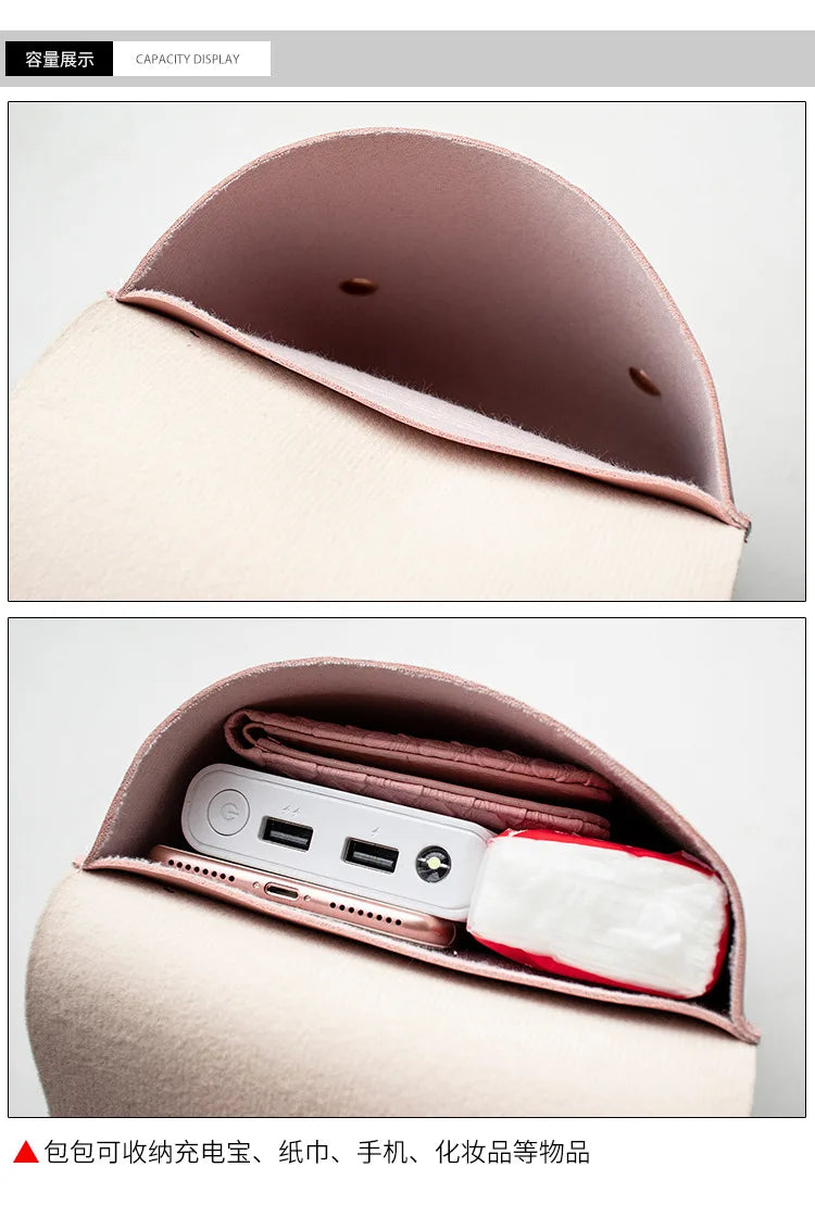 Women's Small Square Messenger Bag PU Cover Lady Mini Shoulder Bag