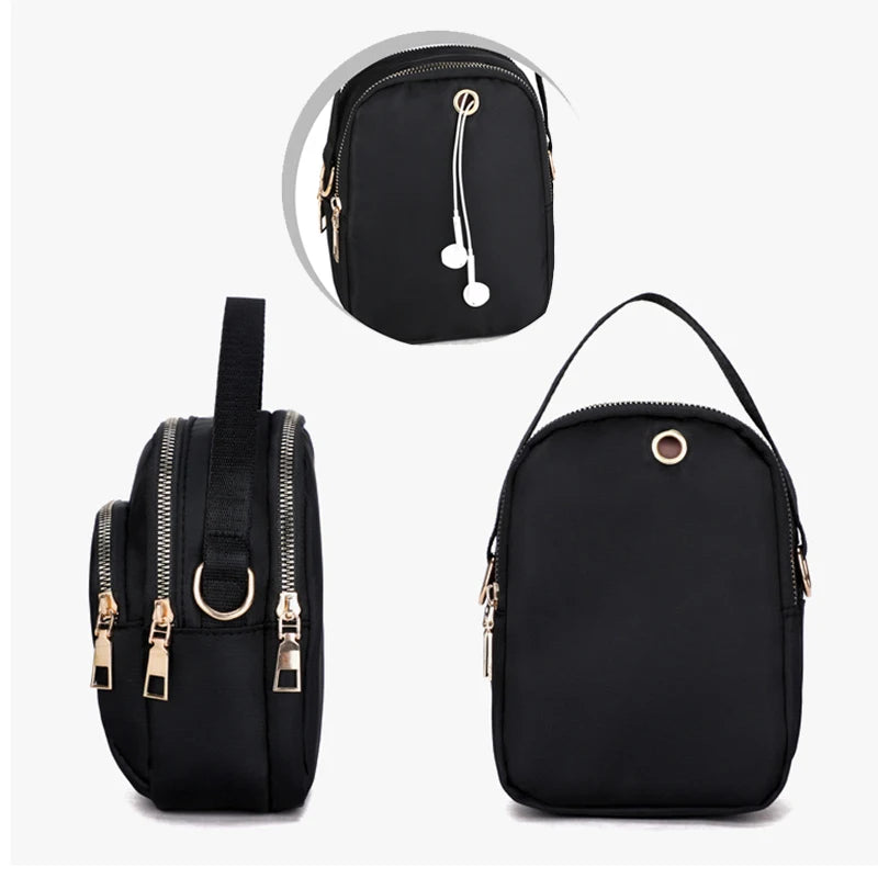Women's Shoulder Bag Multifunctional Wallet Nylon Oxford Cloth Messenger Bag