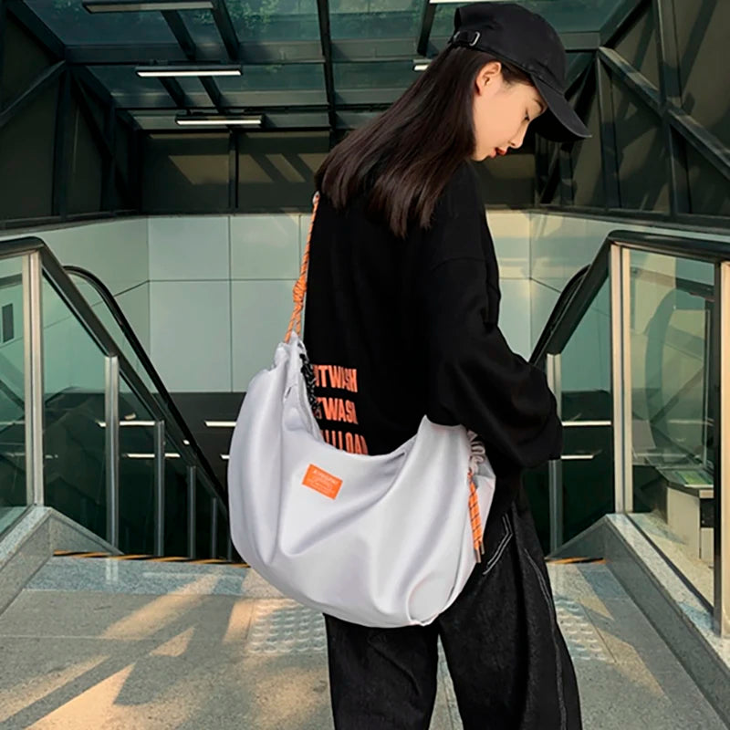 Nylon Shoulder Bag Large Capacity Handbag Crossbody Shopper Bags