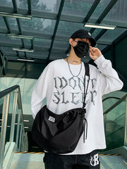 Nylon Shoulder Bag Large Capacity Handbag Crossbody Shopper Bags