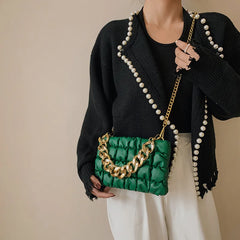 Chain Quilted Shoulder Purses Handbag Female Clutch Bags Ladies Hand Bag