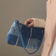 Denim Shoulder Bag for Women - High Quality Handbag
