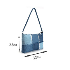 Denim Shoulder Bag for Women - High Quality Handbag