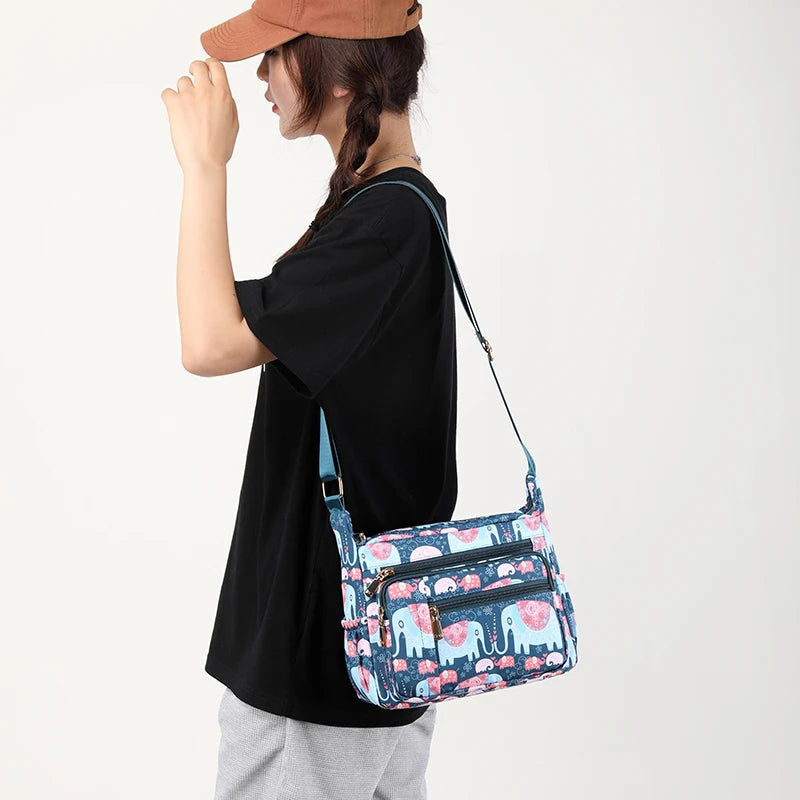 High Nylon Ladies Crossbody Bag Waterproof Messenger Bags for Women
