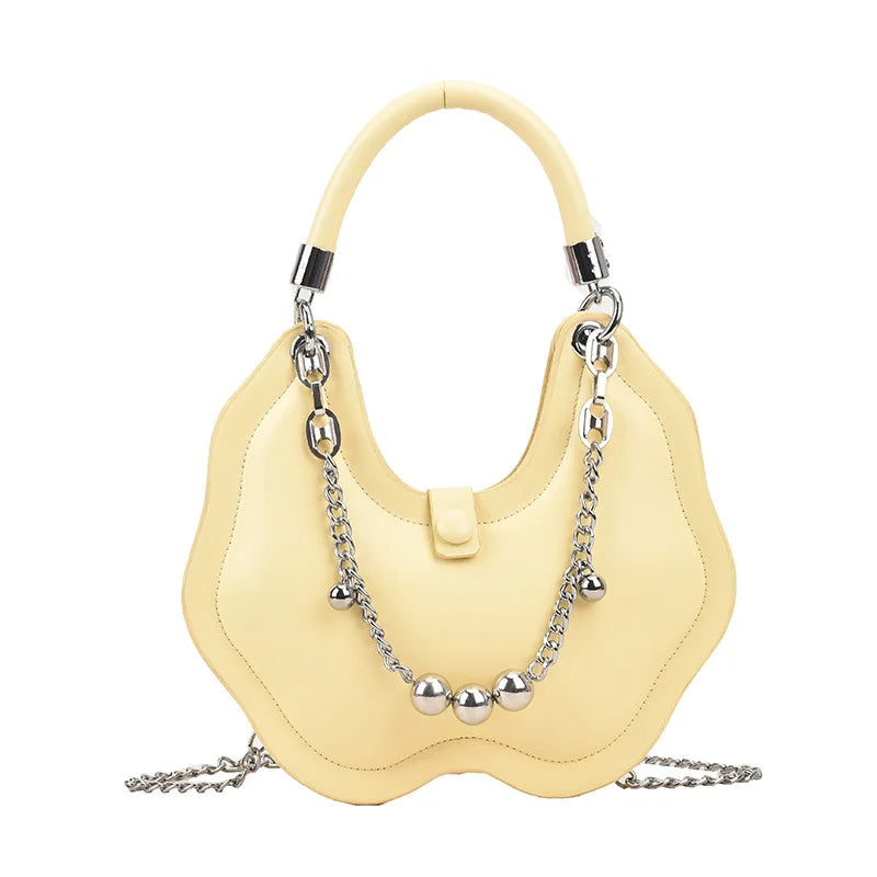 Women's Chain Shoulder Bag High PU Leather Crossbody Bags
