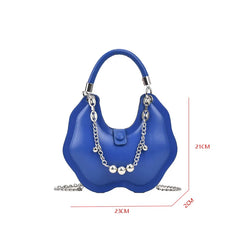 Women's Chain Shoulder Bag High PU Leather Crossbody Bags