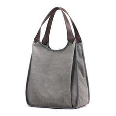 Women's Canvas Shoulder Bag Top-Handle Purse Leisure Handbag Tote