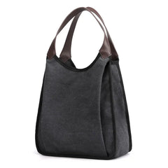 Women's Canvas Shoulder Bag Top-Handle Purse Leisure Handbag Tote