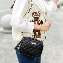 Women's Small Crossbody Bag Lightweight PU Leather Messenger Bag