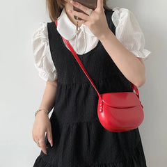 Small Shoulder Bag Ladies Saddle Messenger Portable Clutch Purse Handbag