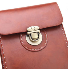 Women's Small Waist Bag Fanny Pack High PU Leather Belt Cell Phone Case