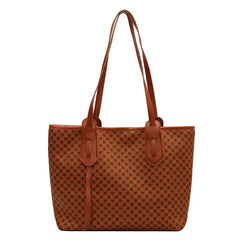 Women's Striped Tote Shoulder Bag Large Capacity Handbag