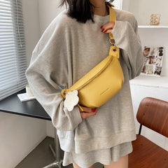 Women's Waist Bag Summer Messenger Shoulder Bag PU Leather Multifunctional All-m