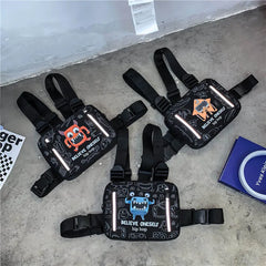 Graffiti Tactical Chest Pack Waist Bag Multi-function Sports Chest Rig Bags