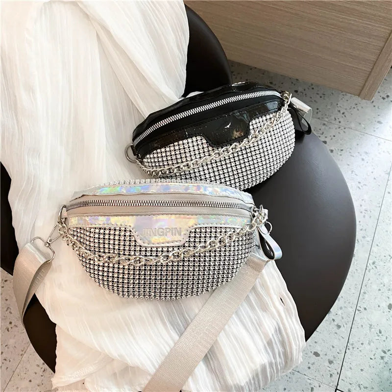Women's Glitter Waist Pack Punk Bum Fanny Pack