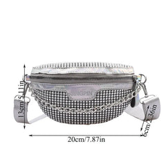 Women's Glitter Waist Pack Punk Bum Fanny Pack