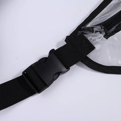 Women's Transparent Waist Pack Waterproof Large Capacity Crossbody Bag