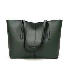 Women's PU Leather Shoulder Bags Big Capacity Messenger Bags Casual Handbags