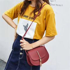 Women PU Leather Shoulder Bag Ladies Small Messenger Clutch Handbag