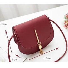 Women Shoulder Bag PU Leather Ladies Messenger Bag Female Small Flap Square Clut