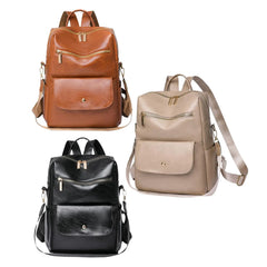 Womens Backpack Shoulder Bag Ladies Multipurpose PU Travel Purse Daypack Pocket