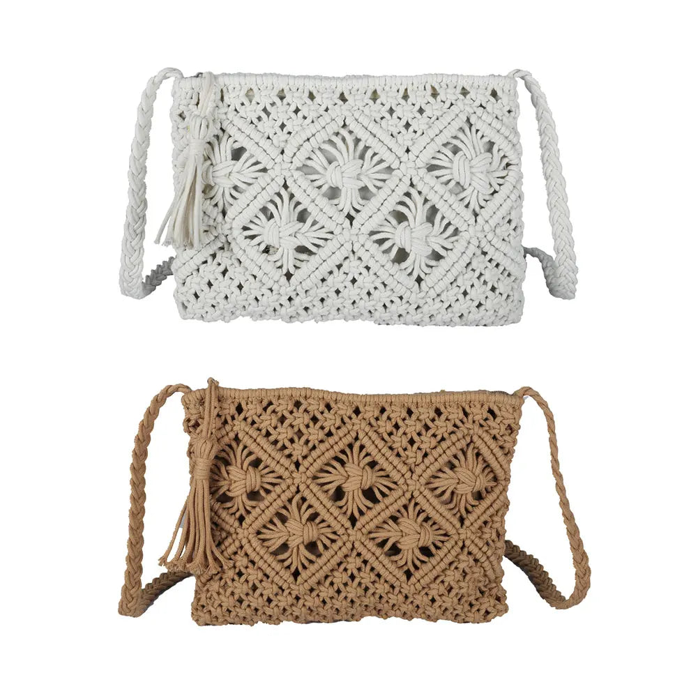 Woven Shoulder Bags Straw Summer Women Weave Clutch Pouch for Traveling